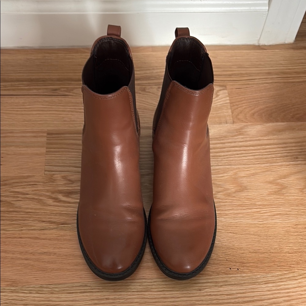 Steve Madden Brown Leather Ankle Boots